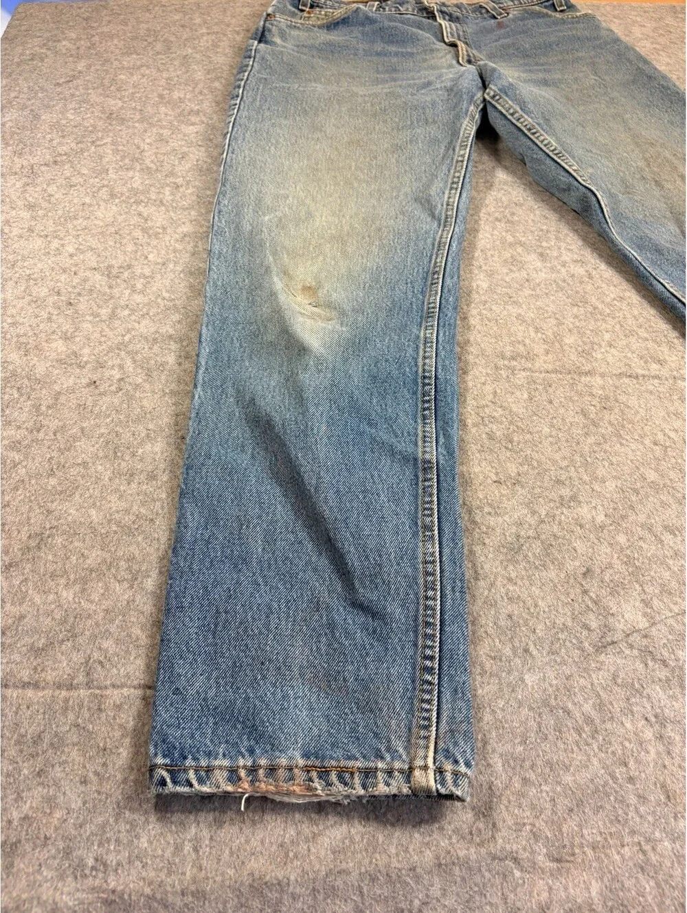 Vintage Levis Orange Tab 550 36x34 Relaxed Taper 90s Blue Denim